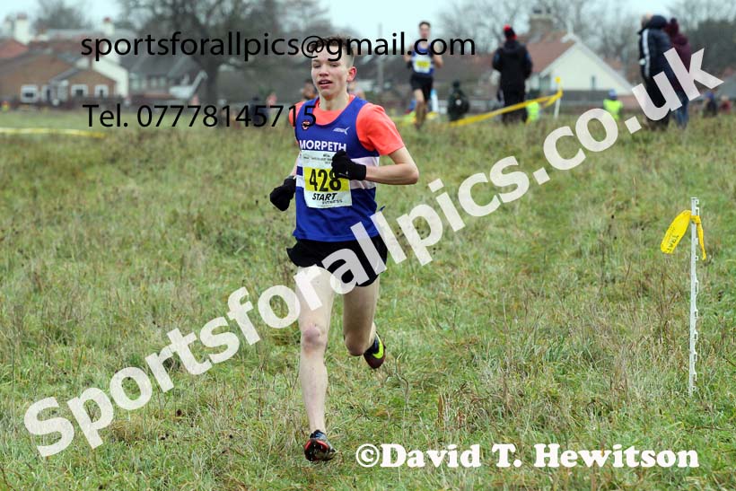 Mens under-17s, 2021 North Eastern Cross Country Championships, Sedgefield. Photo: David T. Hewitson/Sports for All Pics